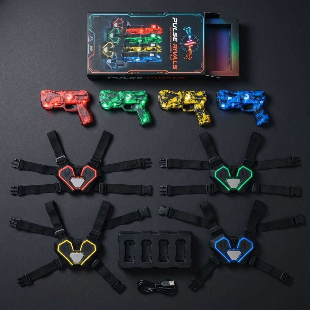 Pulse Rivals Infrared Laser Tag - 4-Player Family Set