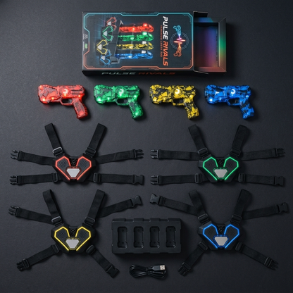 Pulse Rivals Infrared Laser Tag - 4-Player Family Set